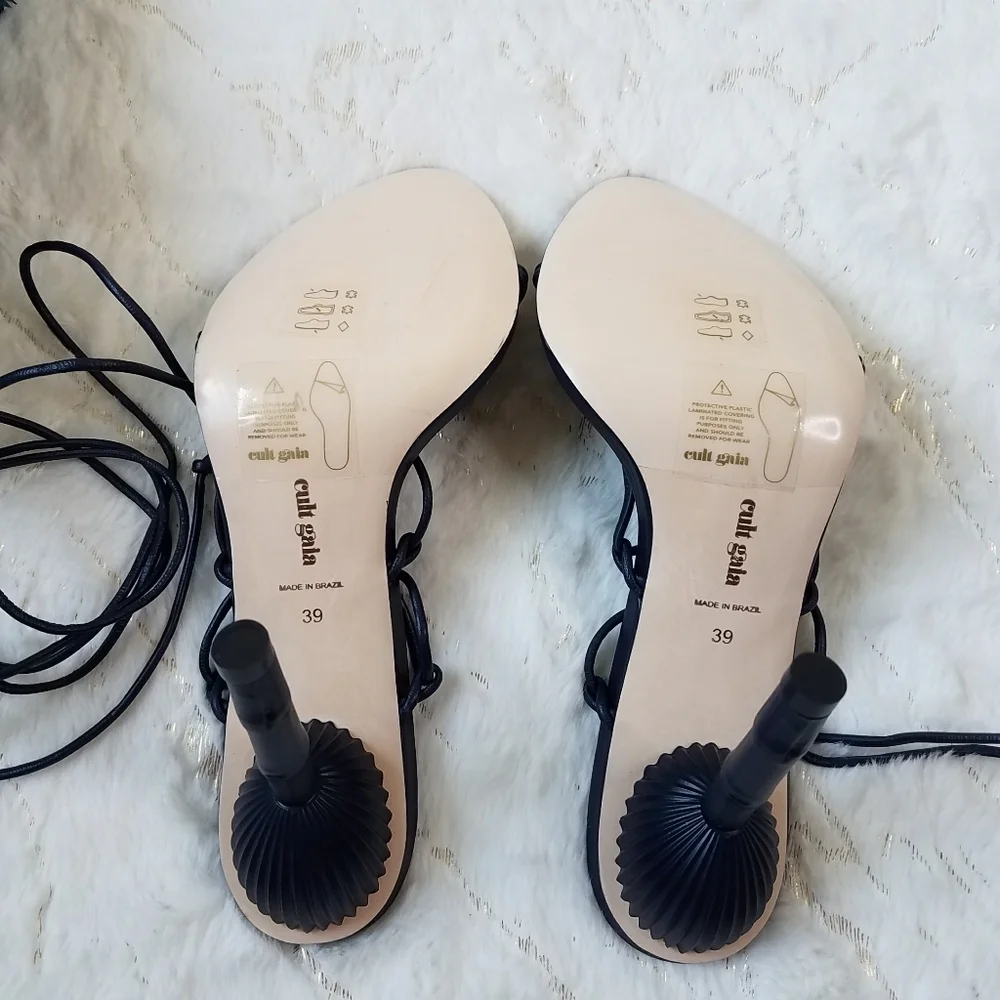 Cult Gaia Soleil Lace Up High Heel Sandals
